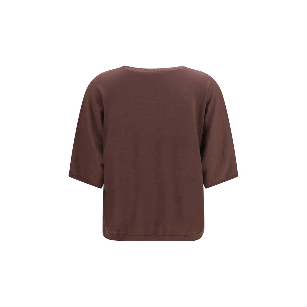 Brunello Cucinelli Purple Cashmere and Silk Sweater for Women