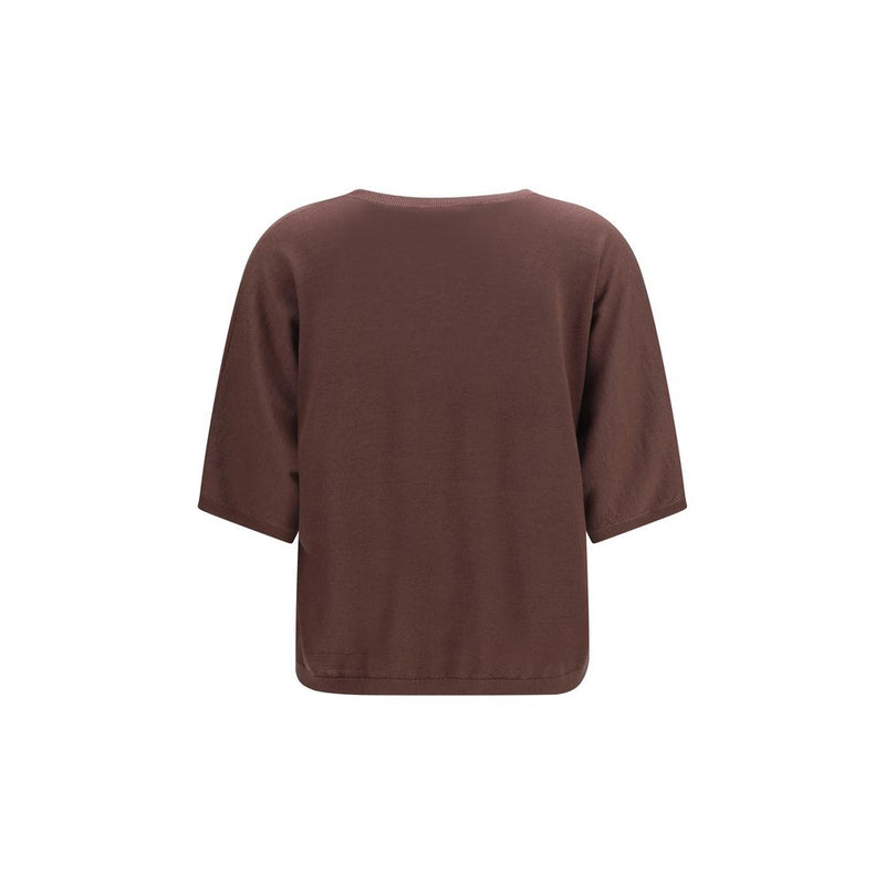 Brunello Cucinelli Purple Cashmere and Silk Sweater for Women