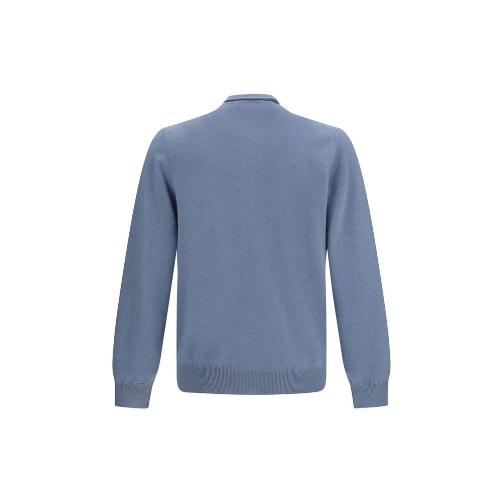 Brunello Cucinelli Blue Cashmere Cardigan for Men