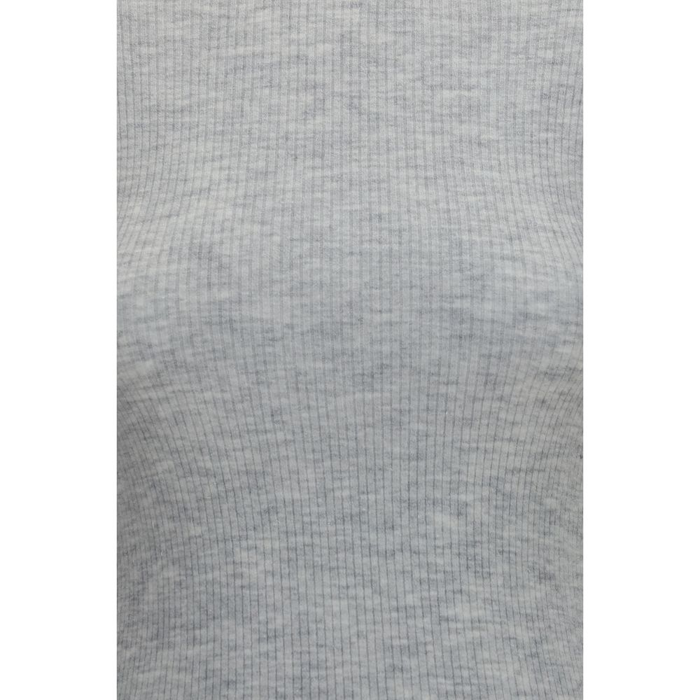 Brunello Cucinelli Gray Cashmere Sweatshirt - SS26