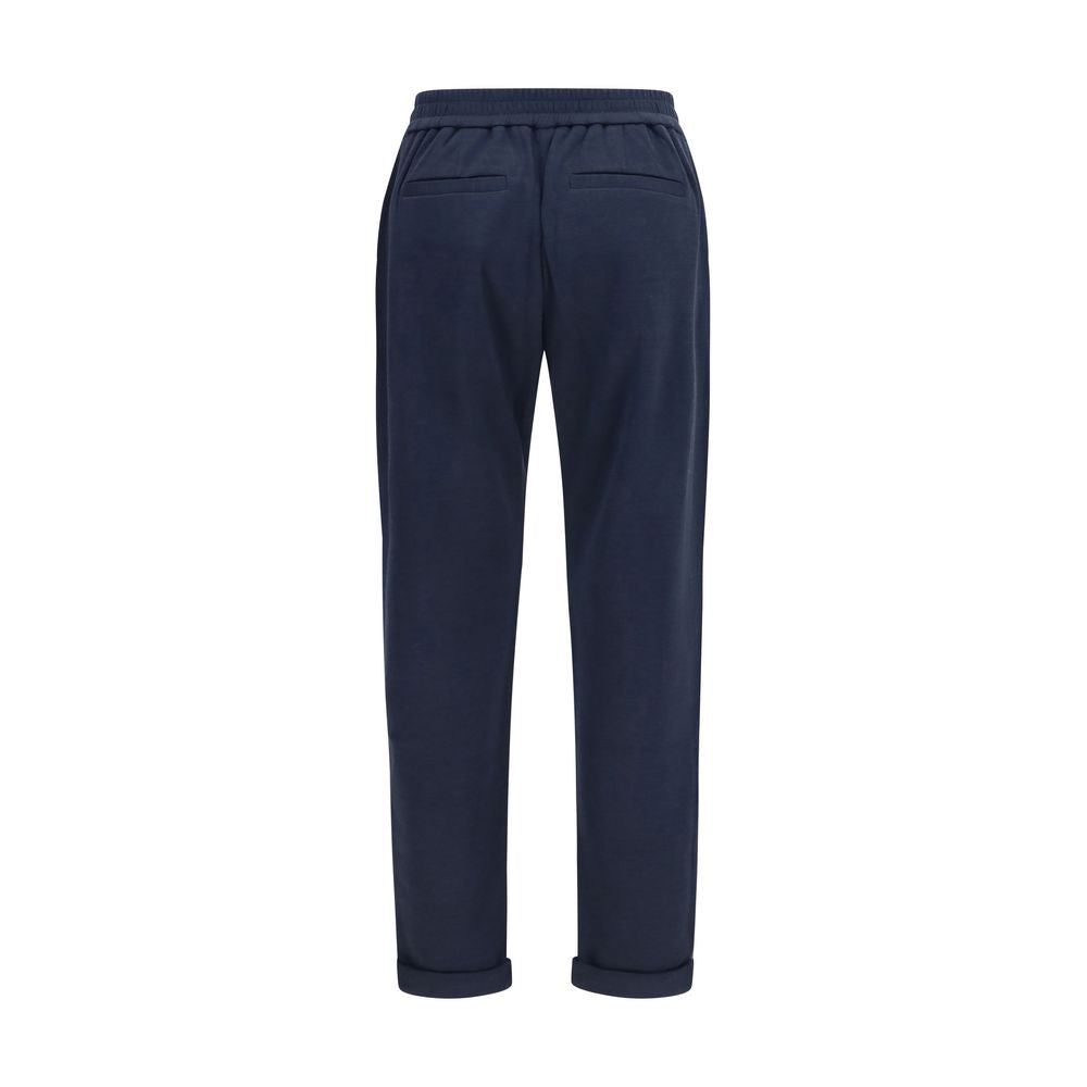 Brunello Cucinelli Blue Polyamide Casual Pants for Women