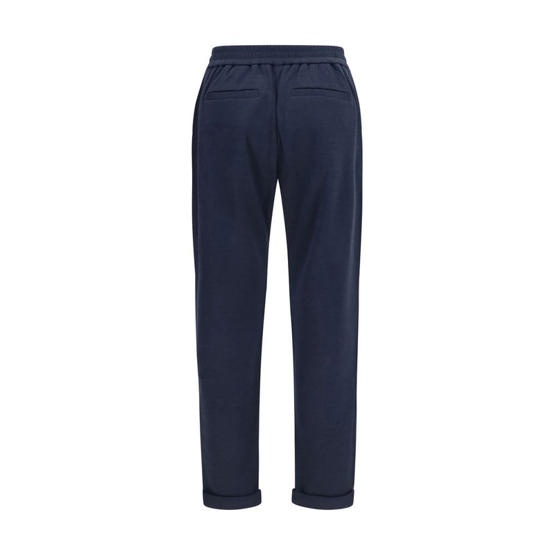 Brunello Cucinelli Blue Polyamide Casual Pants for Women