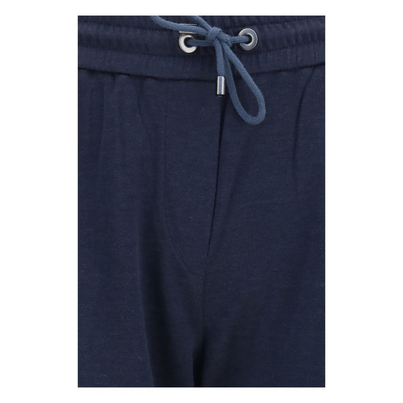 Brunello Cucinelli Blue Polyamide Casual Pants for Women
