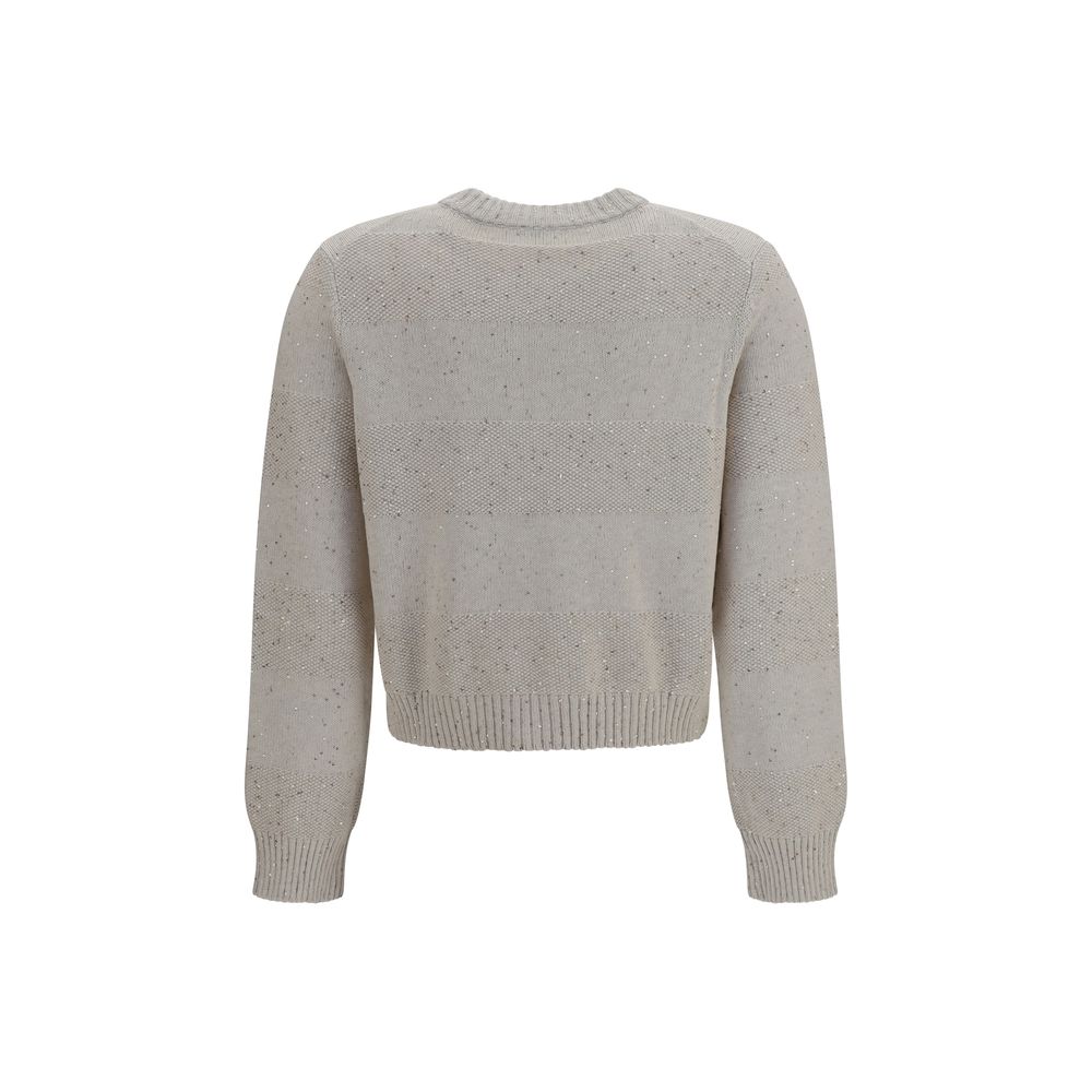 Brunello Cucinelli Beige Cotton Sweatshirt - Elegant & Contemporary