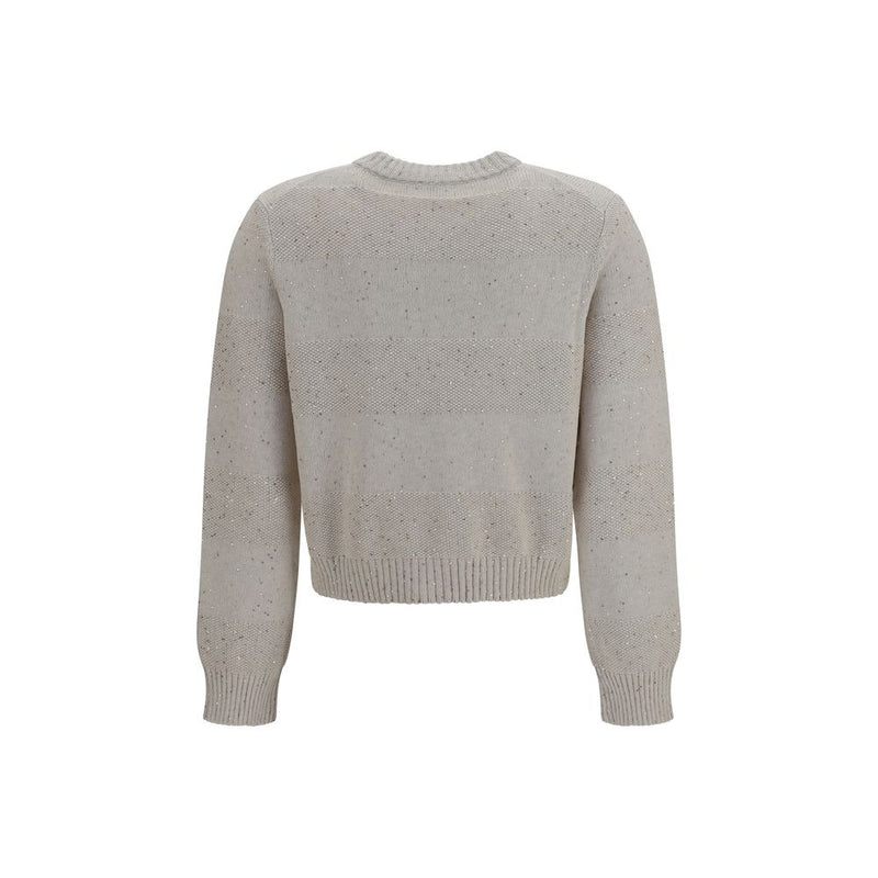 Brunello Cucinelli Beige Cotton Sweatshirt - Elegant & Contemporary