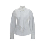Brunello Cucinelli White Cotton Dress Shirt with Tie