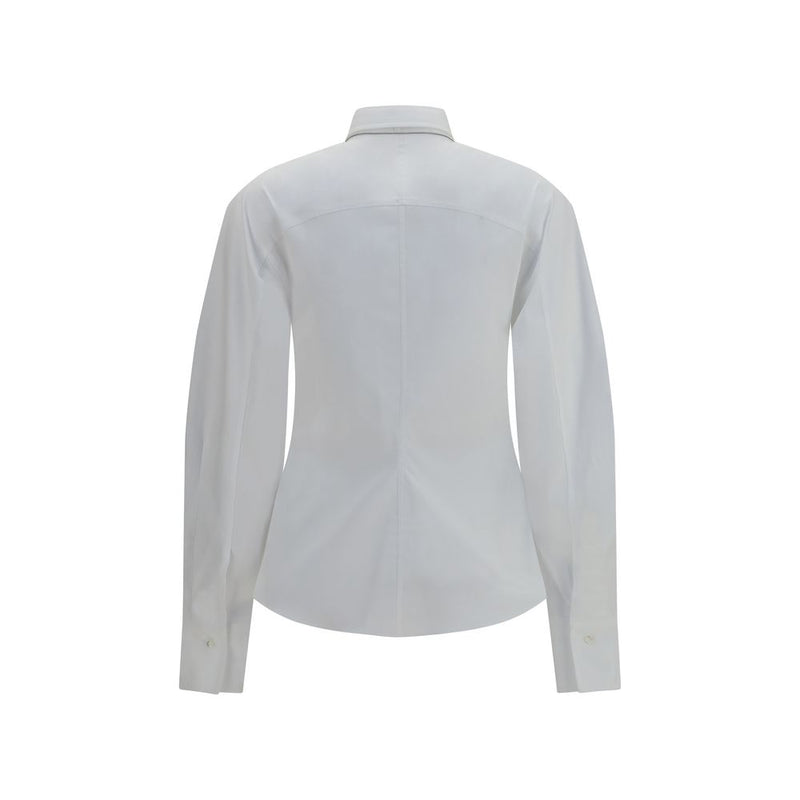 Brunello Cucinelli White Cotton Dress Shirt with Tie
