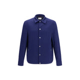 Brunello Cucinelli Blue Cashmere Full-Length Jacket
