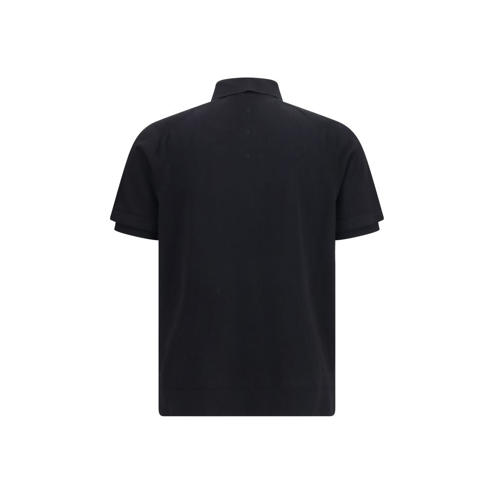 Premiata Black Cotton Polo Shirt - Modern & Refined Design
