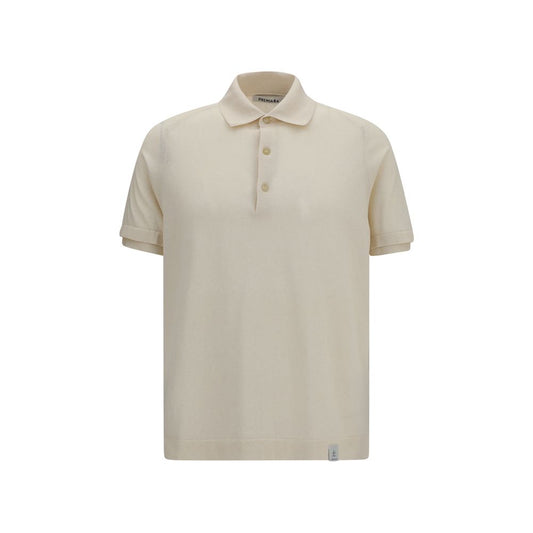 Premiata Beige Cotton Polo Shirt - Modern Fit