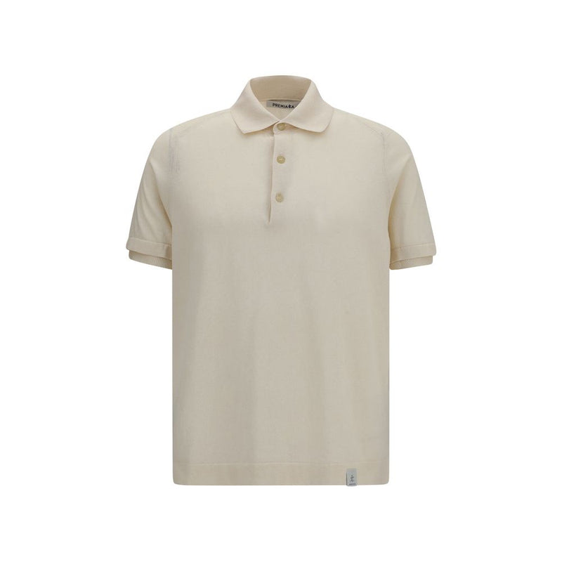 Premiata Beige Cotton Polo Shirt - Modern Fit