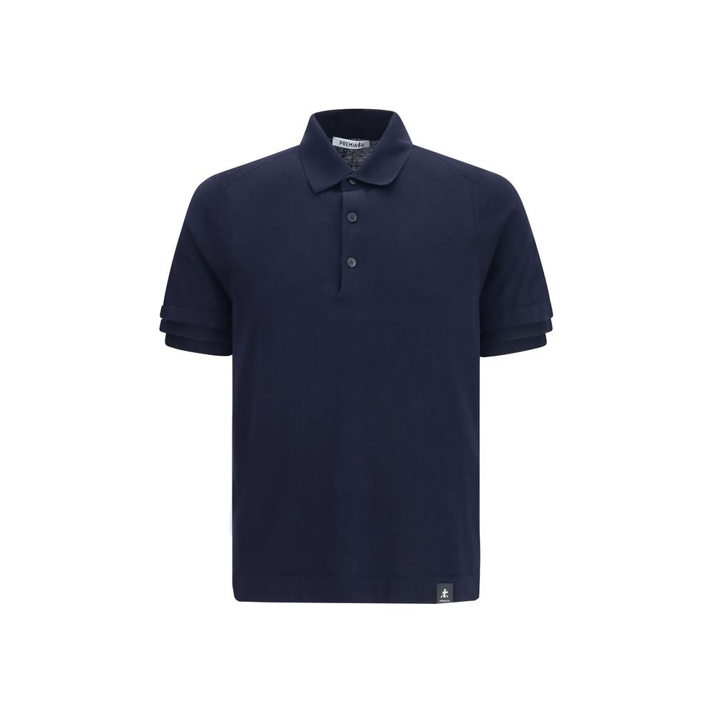 Premiata Blue Cotton Polo Shirt - Modern Fit and Design
