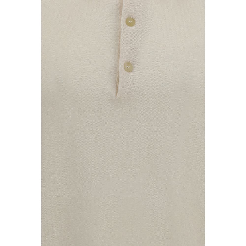 Premiata Beige Cotton Polo Shirt - Modern Fit