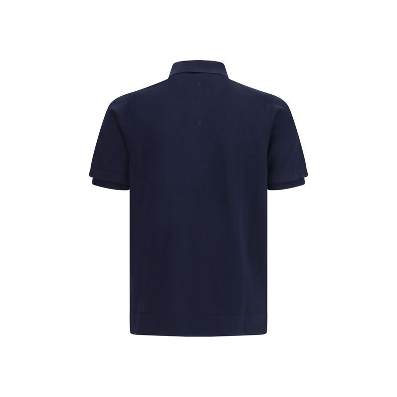 Premiata Blue Cotton Polo Shirt - Modern Fit and Design