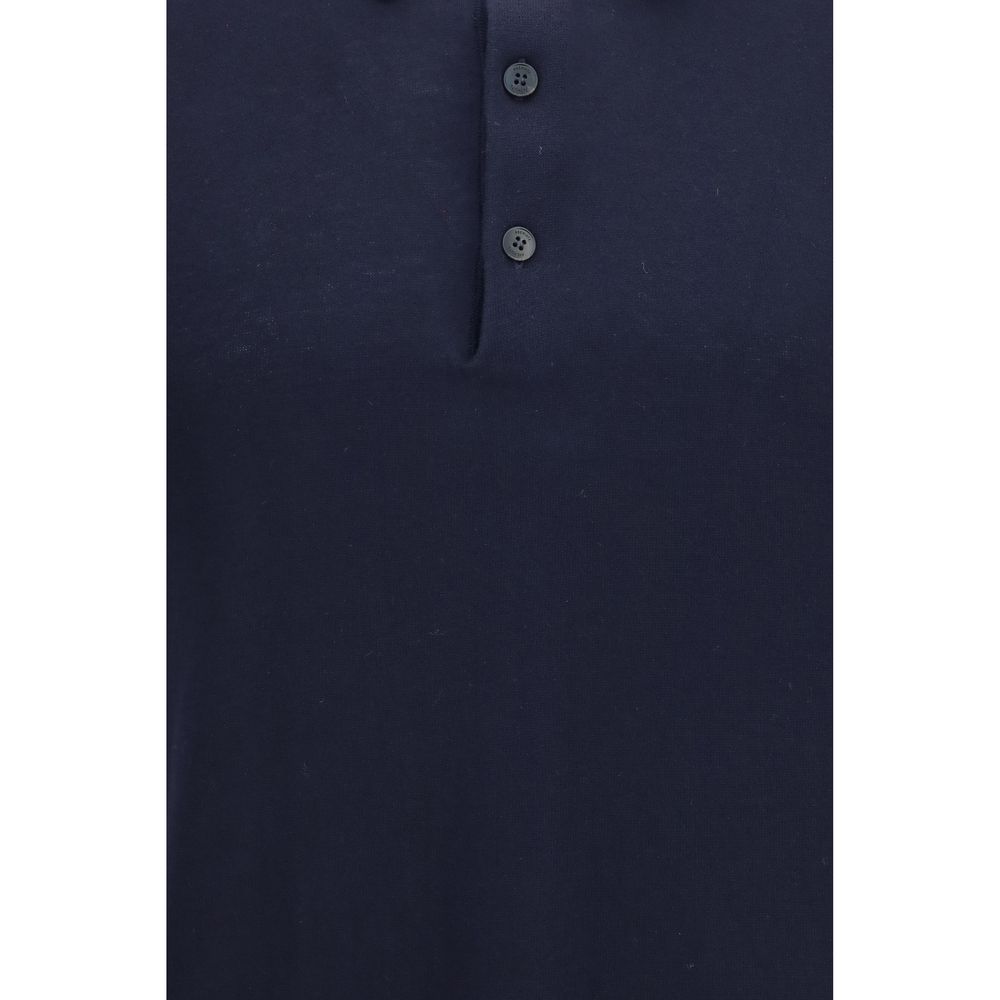 Premiata Blue Cotton Polo Shirt - Modern Fit and Design