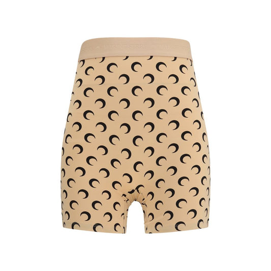 Marine Serre Beige Polyamide Bermuda Shorts