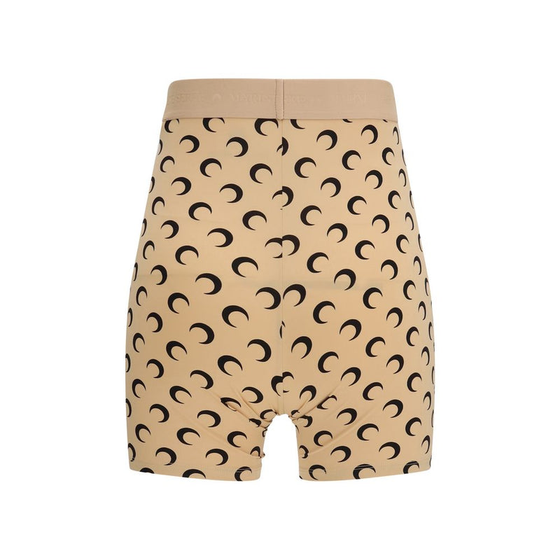 Marine Serre Beige Polyamide Bermuda Shorts