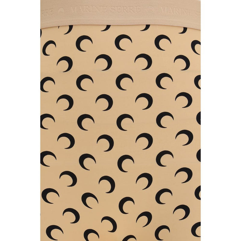 Marine Serre Beige Polyamide Bermuda Shorts