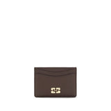 Ganni Brown Recycled Polyester Wallet - Eco-Friendly Accessory