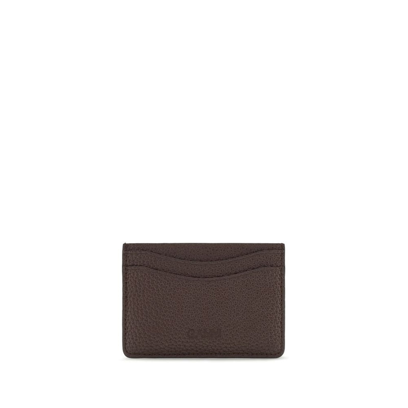 Ganni Brown Recycled Polyester Wallet - Eco-Friendly Accessory