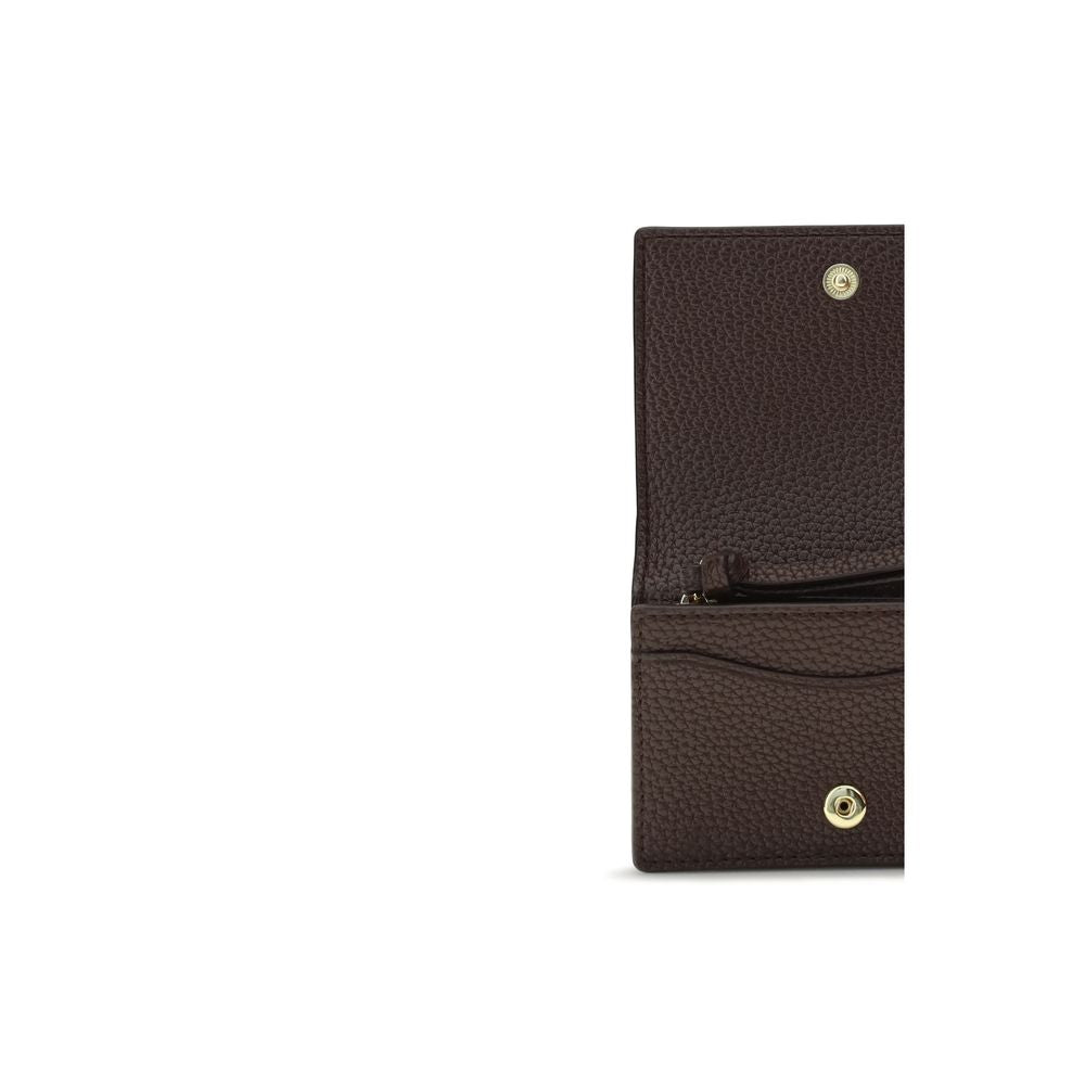 Ganni Brown Recycled Polyester Wallet - Modern & Functional Design