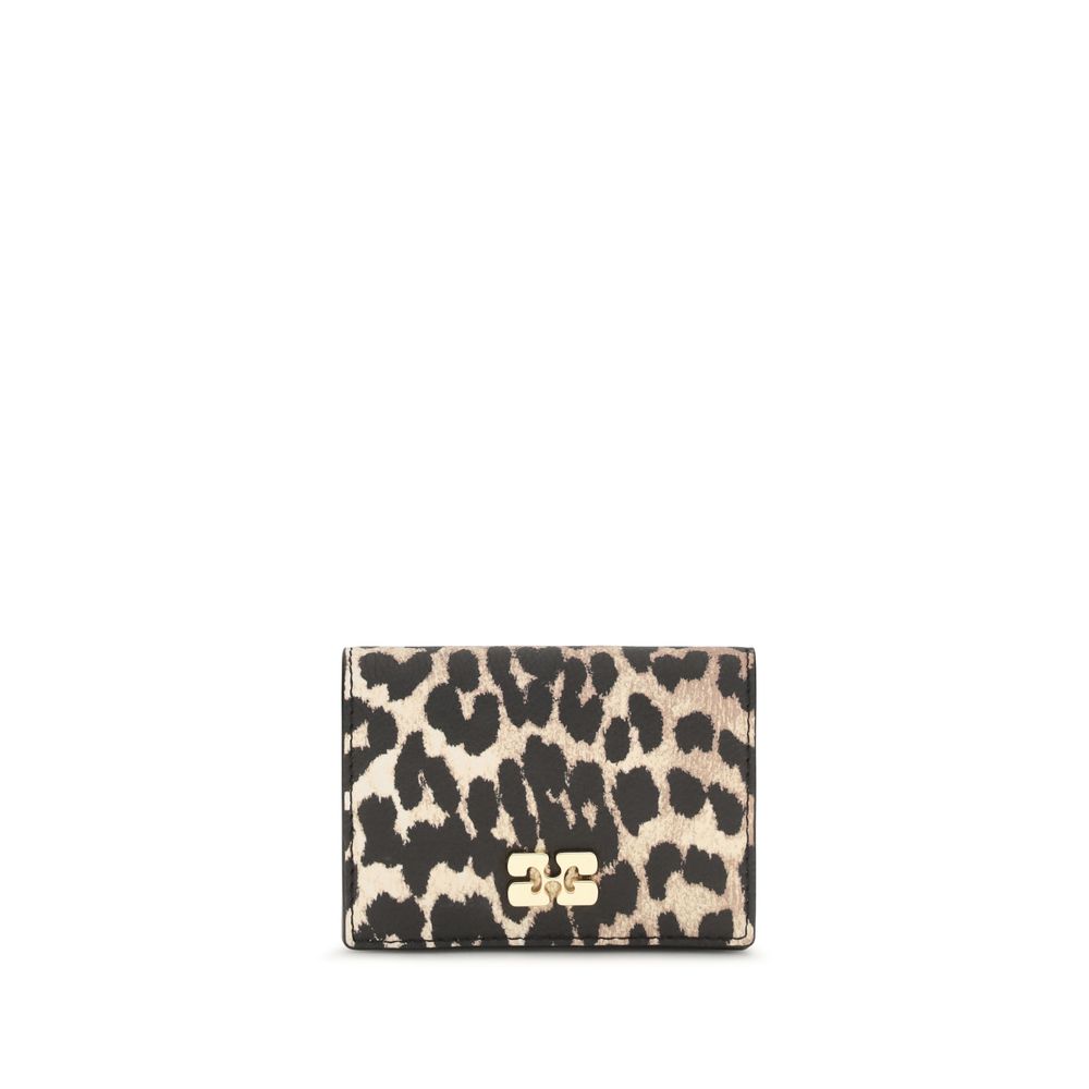 Ganni Multicolor Recycled Polyester Wallet - Bou Animal Print