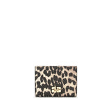 Ganni Multicolor Recycled Polyester Wallet - Bou Animal Print