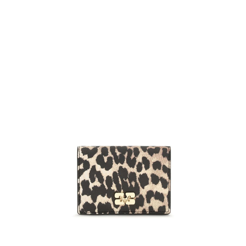 Ganni Multicolor Recycled Polyester Wallet - Bou Animal Print
