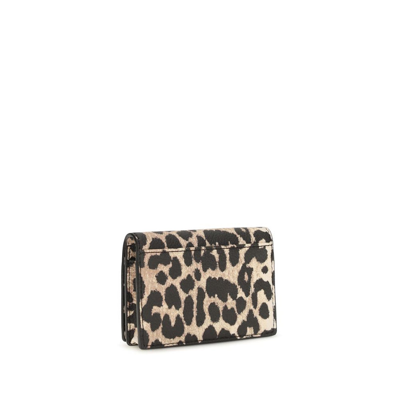 Ganni Multicolor Recycled Polyester Wallet - Bou Animal Print