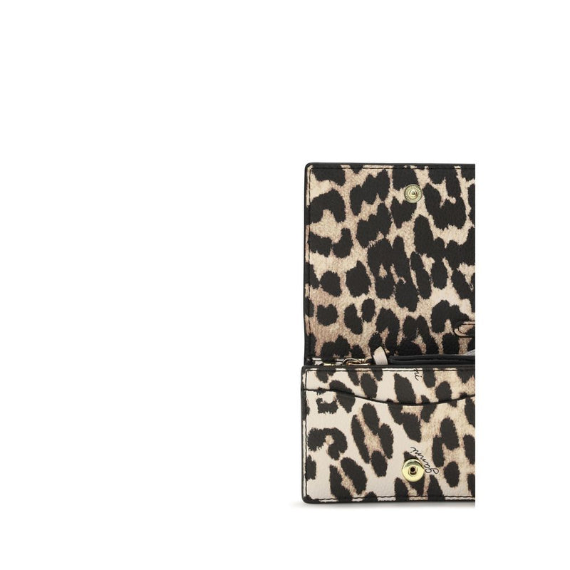 Ganni Multicolor Recycled Polyester Wallet - Bou Animal Print