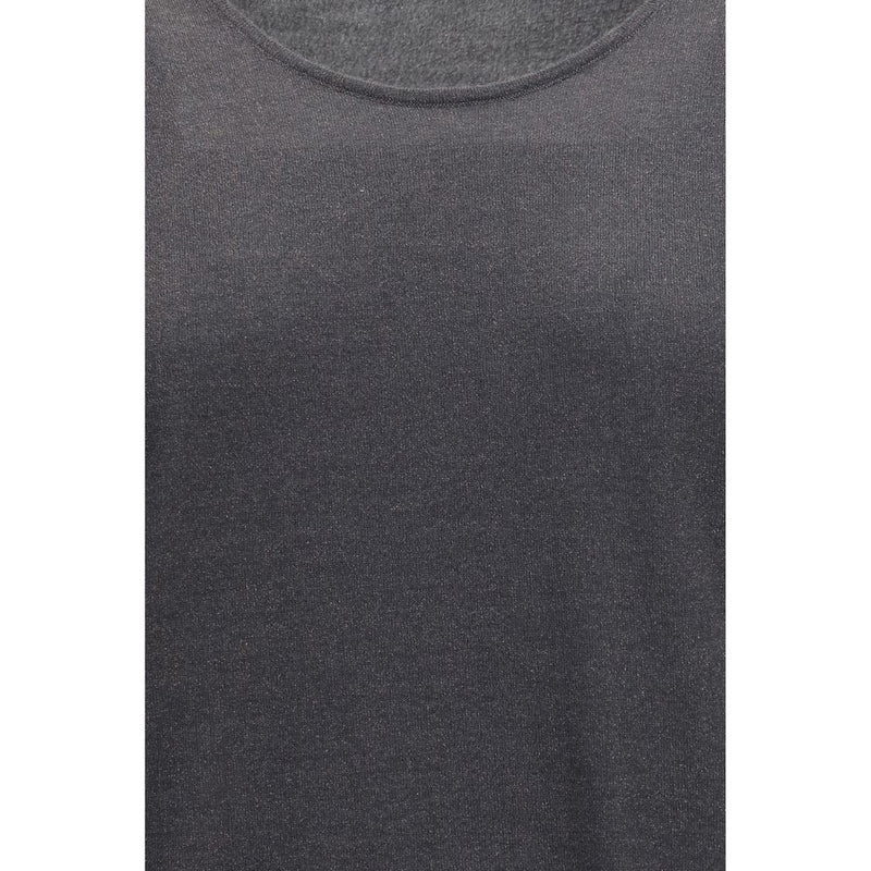 Brunello Cucinelli Gray Cashmere Sleeveless T-Shirt