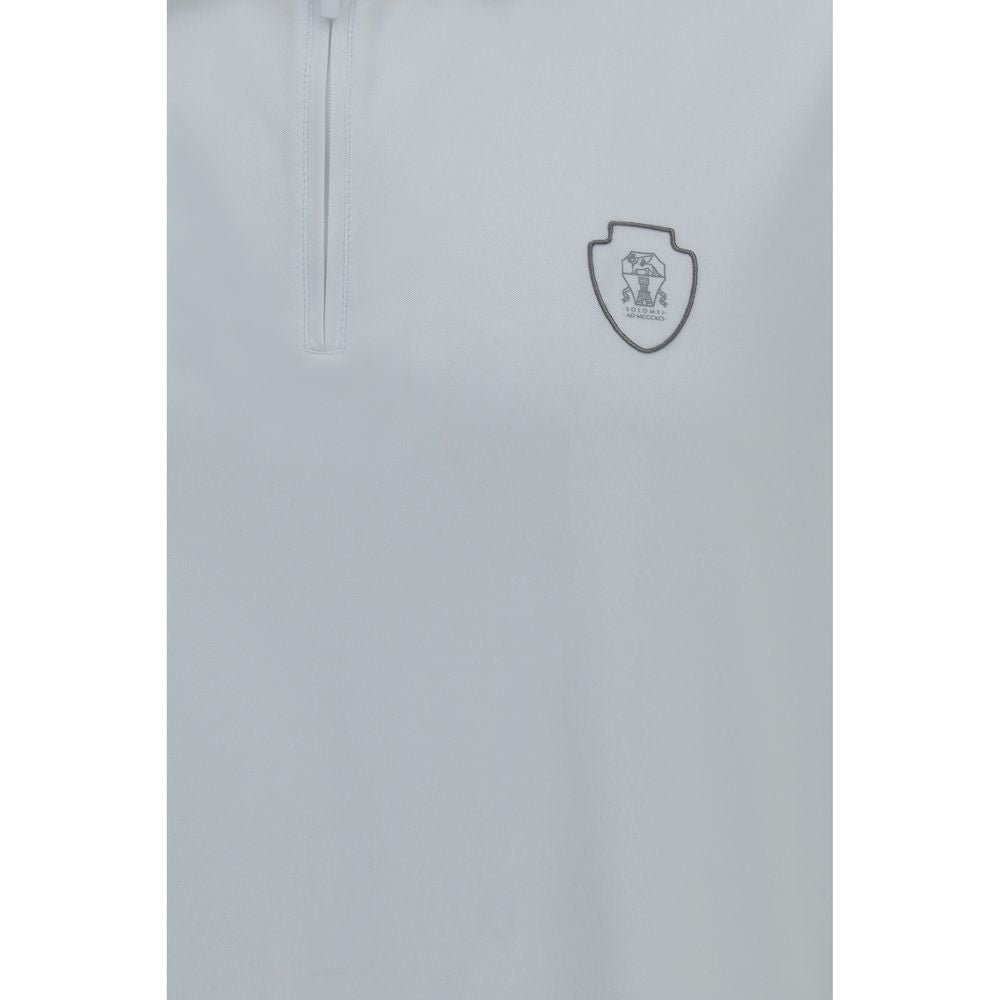 Brunello Cucinelli White Polyamide Polo Shirt for Men