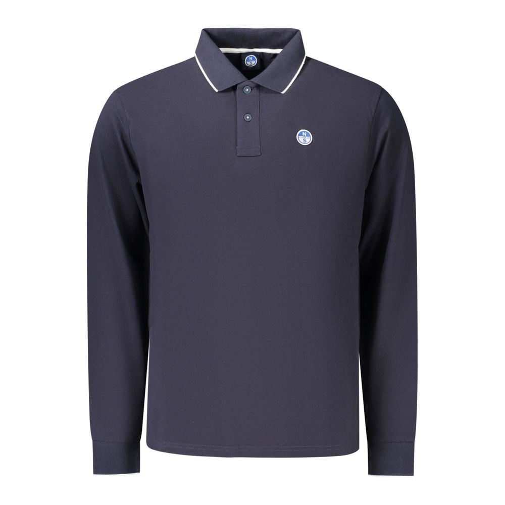 North Sails Blue Cotton Men's Polo - Stylish & Sustainable