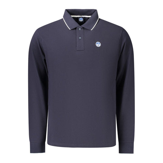 North Sails Blue Cotton Men's Polo Shirt - Stylish & Sustainable