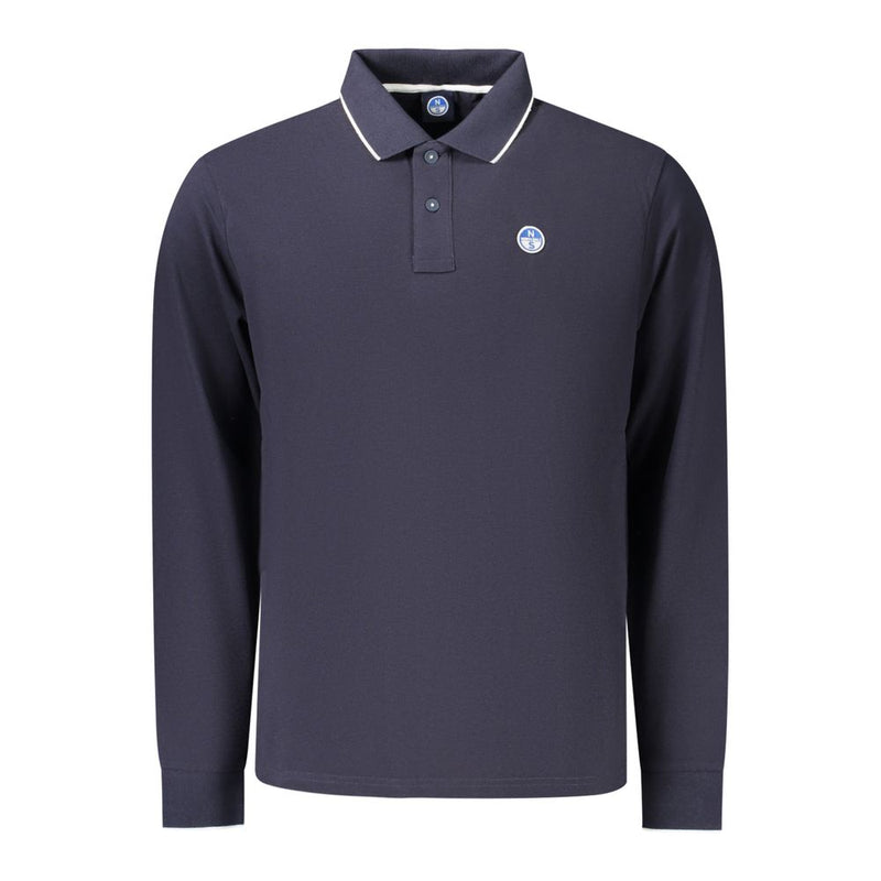 North Sails Blue Cotton Men's Polo - Stylish & Sustainable