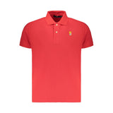Marina Militare Polo Homme en Coton Rouge