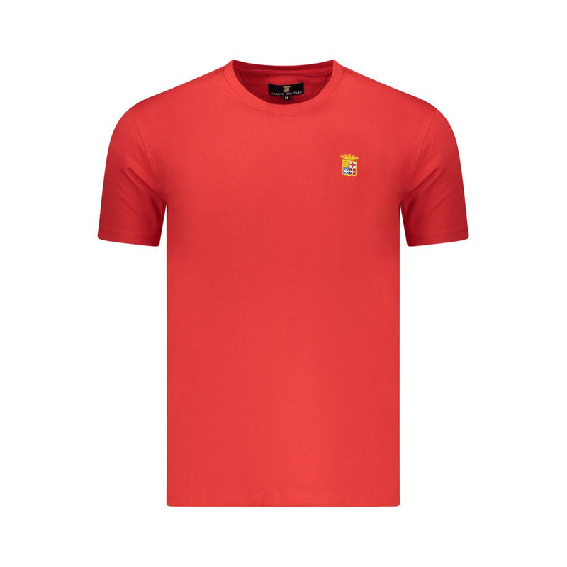 Marina Militare T-Shirt en Coton Rouge pour Homme
