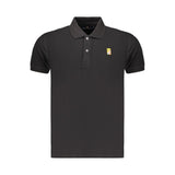 Marina Militare Black Cotton Men's Polo Shirt