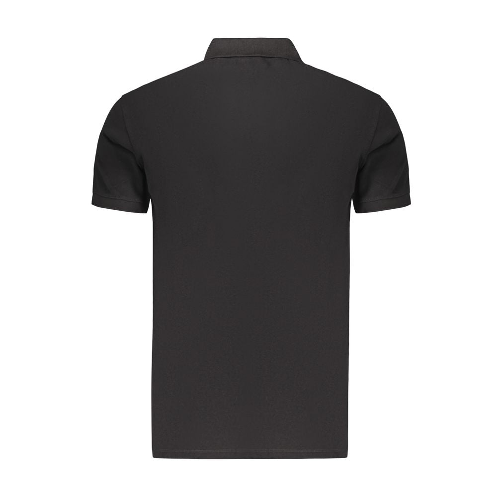 Marina Militare Black Cotton Men's Polo Shirt
