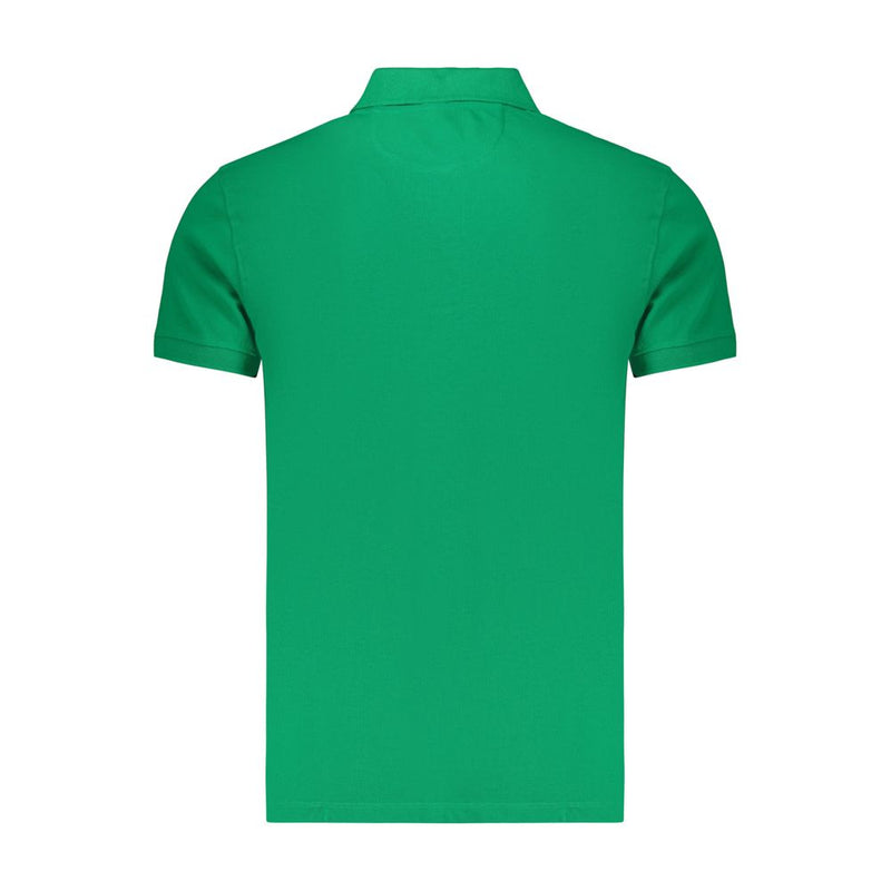 Marina Militare Polo Shirt en Coton Vert pour Homme