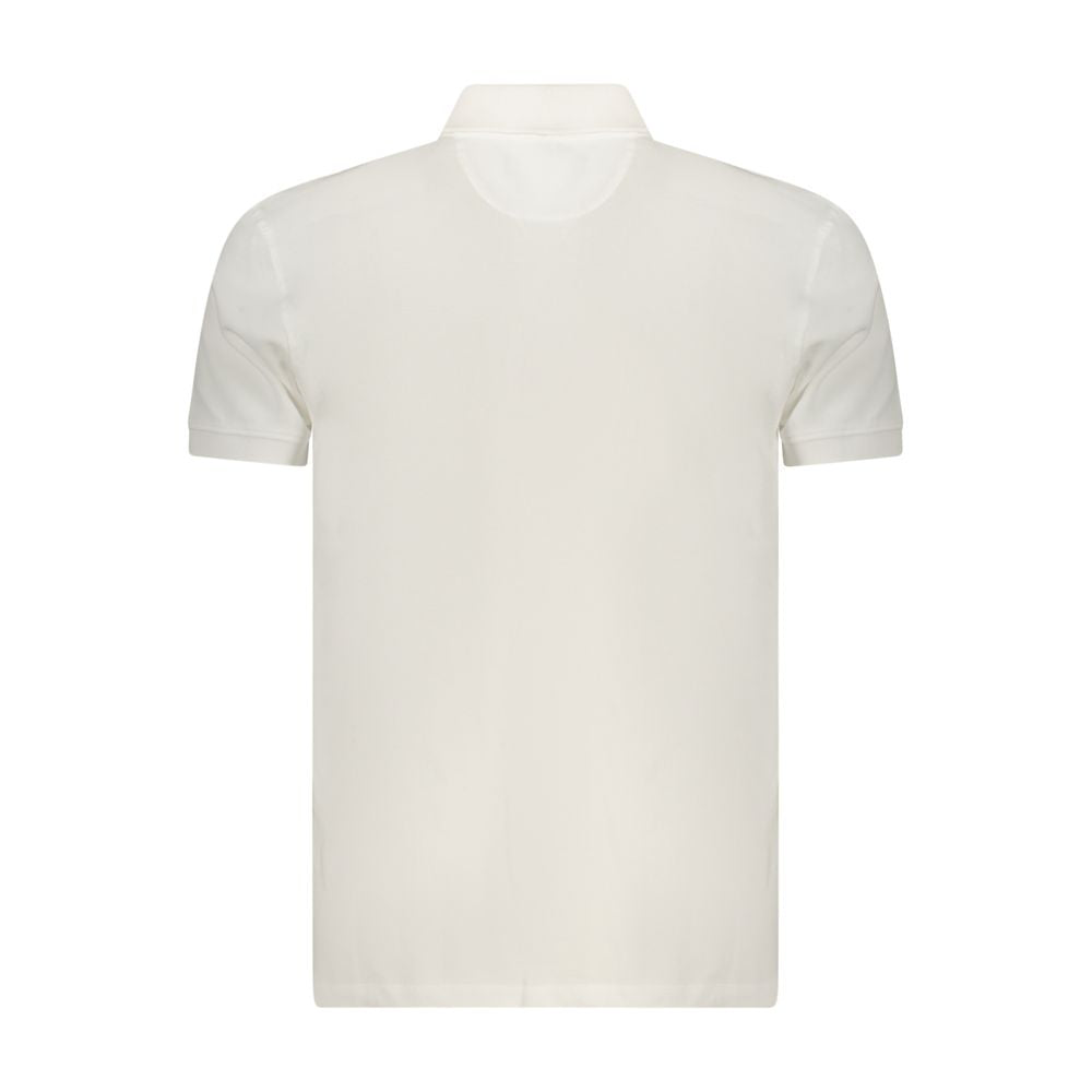 Marina Militare Bianco Cotton Men's Polo - Élégance Décontractée
