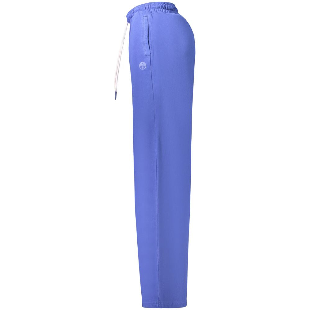 North Sails Blue Cotton Women's Sweatpants for Sporty Chic Style