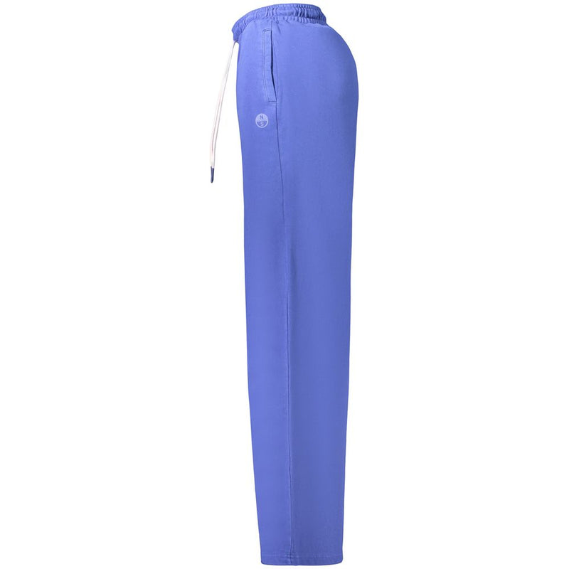 North Sails Blue Cotton Women's Sweatpants for Sporty Chic Style