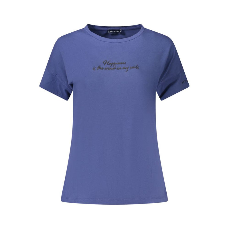 North Sails Blue Cotton Women T-Shirt - Effortless Style