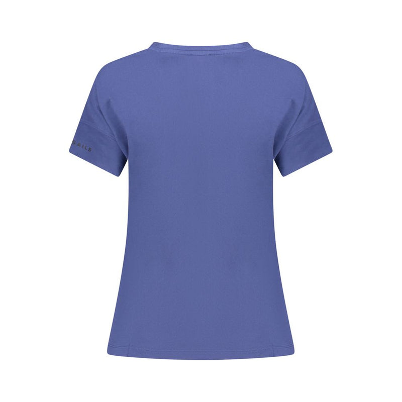 North Sails Blue Cotton Women T-Shirt - Effortless Style