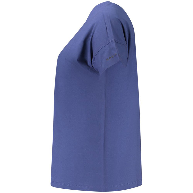 North Sails Blue Cotton Women T-Shirt - Effortless Style