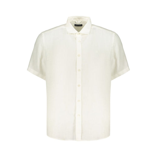North Sails White Linen Men's Shirt - Stylish & Breathable