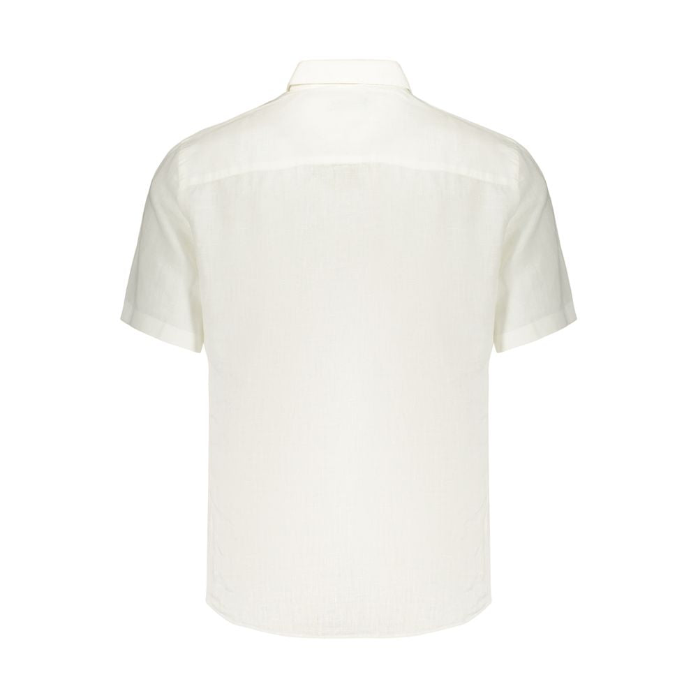 North Sails White Linen Men's Shirt - Stylish & Breathable