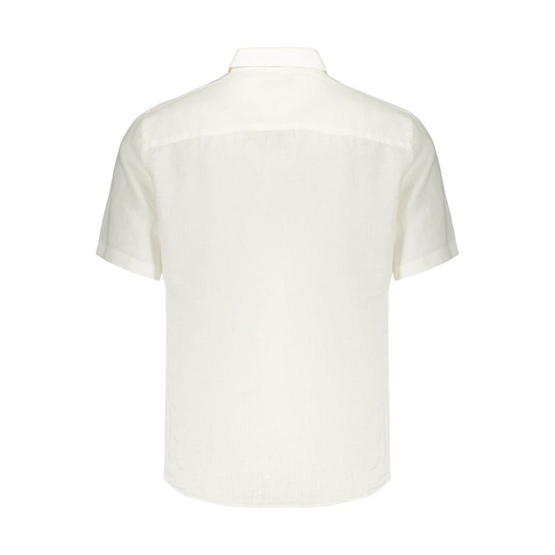 North Sails White Linen Men's Shirt - Stylish & Breathable