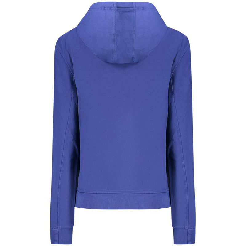 North Sails Blue Cotton Women's Hoodie - Stylish & Sustainable
